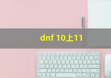 dnf 10上11